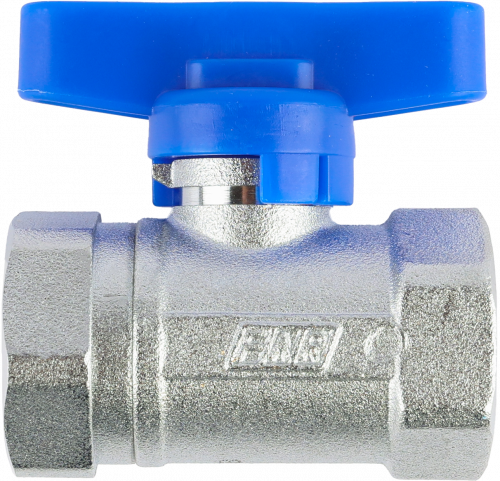 Кран шаровой FAR 3/4", ВР, син. бабочка, хром